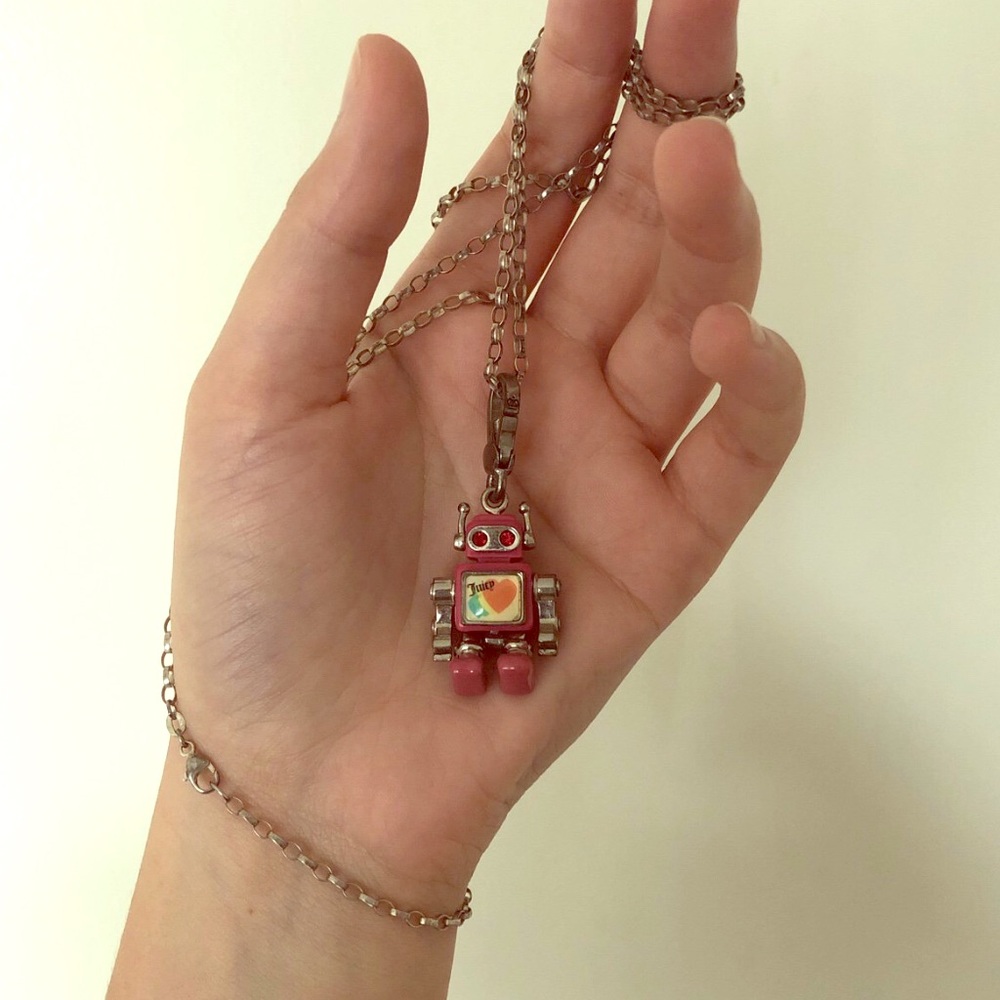 Juicy Couture Robot Charm Necklace